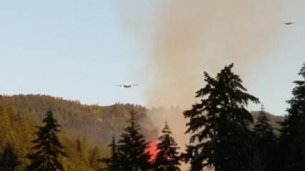 Forest fire reported near Hood River, has burned about 20 acres KATU