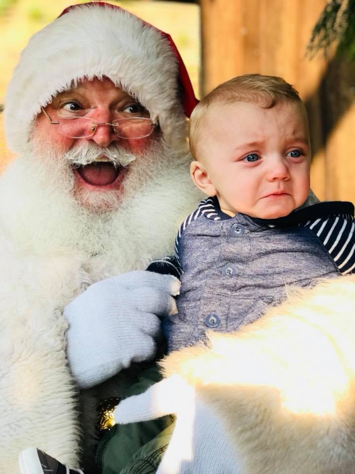 Your Photos: Kids Crying While Sitting On Santa's Lap 