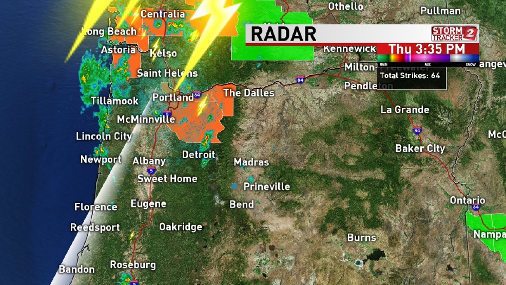 Thunderstorm Warnings For Coast And Cascades, Possible For Portland ...