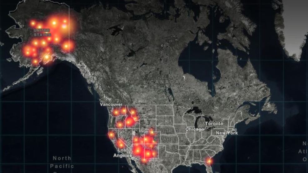 Real Time Interactive Map Of Every Fire In America Komo