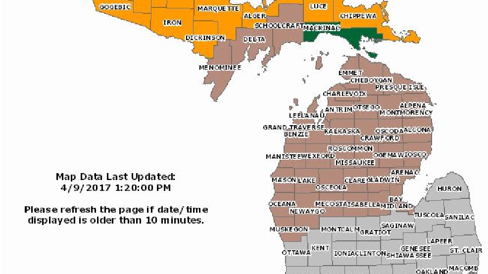 DNR No burn permits issued for most of northern Michigan on Sunday WPBN