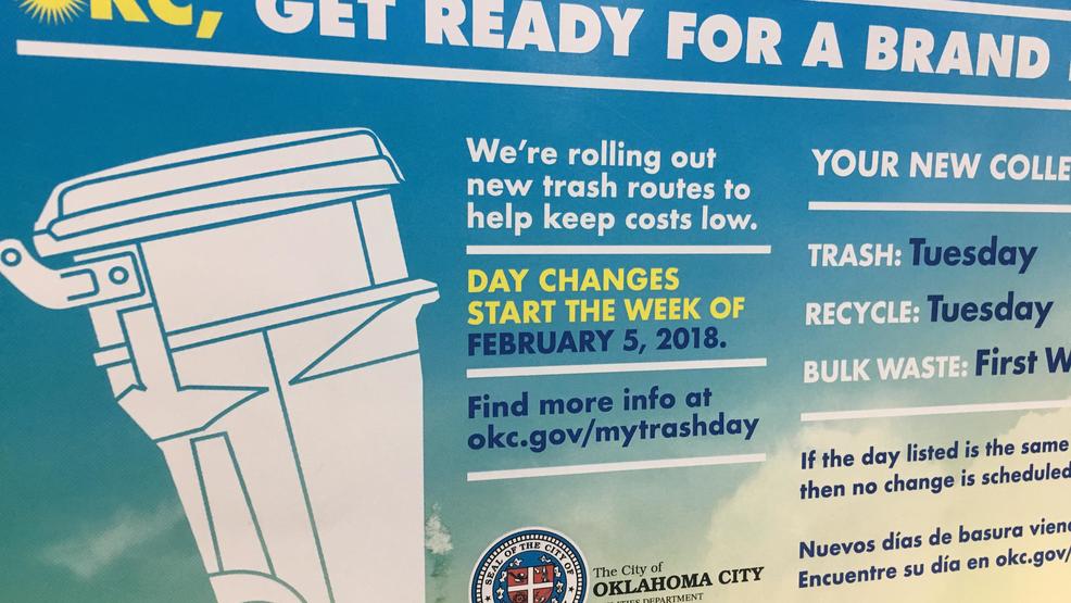 Starting Monday, thousands of Oklahoma City households get new trash