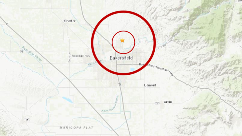 Magnitude 3.3 earthquake shakes Bakersfield KMPH