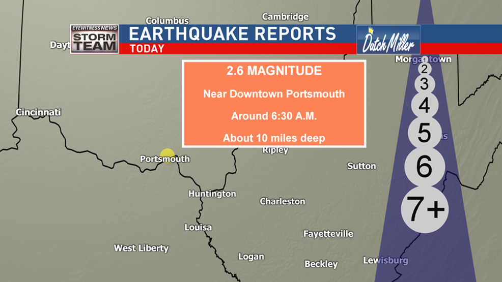 Small earthquake recorded in Ohio Saturday morning WCHS