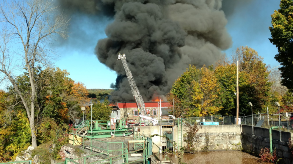 Mechanic Falls fire continues to burn WGME