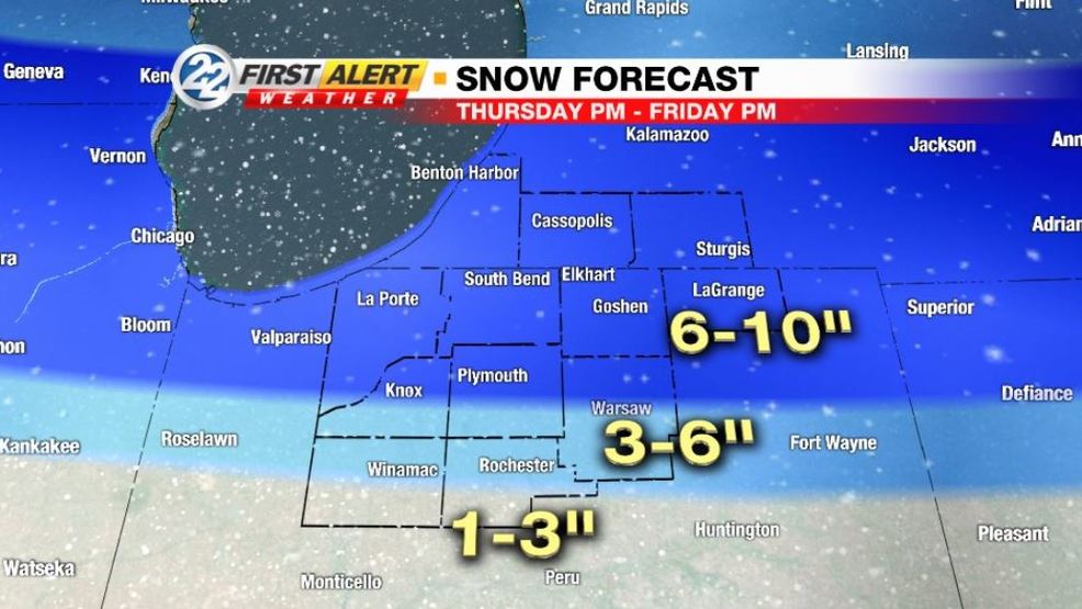 WSBT 22 First Alert Weather We're tracking a significant snow system