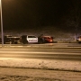 Suspected DUI and icy roads lead to injury of two KDPS officers
