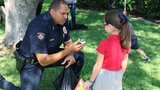 RRPD Chief surprises girl who offered her allowance after Officer Whites' funeral  