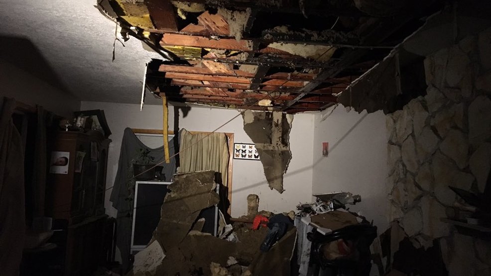 Wet Ceiling And Drywall Crumble Inside Home During Kids Birthday