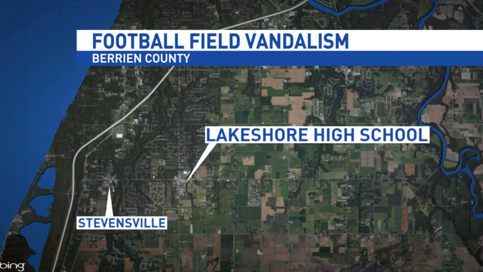 Vandals strike Lakeshore High School football field, track | WWMT