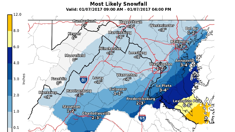 NWS issues Winter Weather Advisory, Winter Storm Warning WBFF