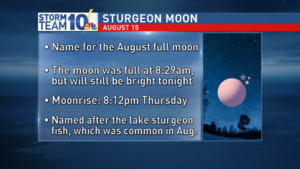 Sturgeon moon will rise again tonight WJAR