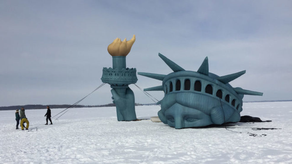 Statue of Liberty returns to Lake Mendota WMSN