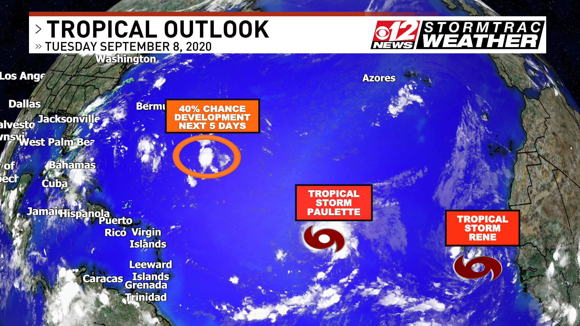 2 Tropical Storms out in the Atlantic, one forecast to a