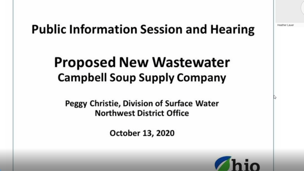 Ohio EPA hosts meeting on Campbell's Soup factory WNWO